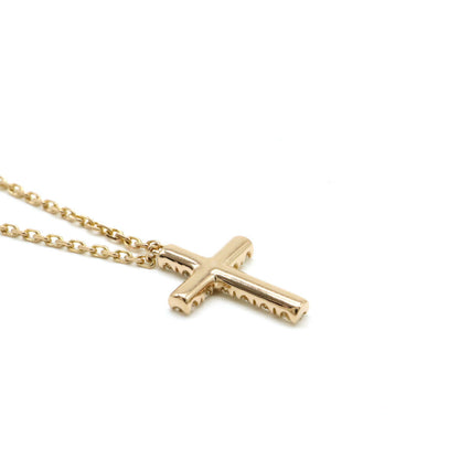 カルティエ シンボル クロス K18PG ダイヤモンド ネックレス