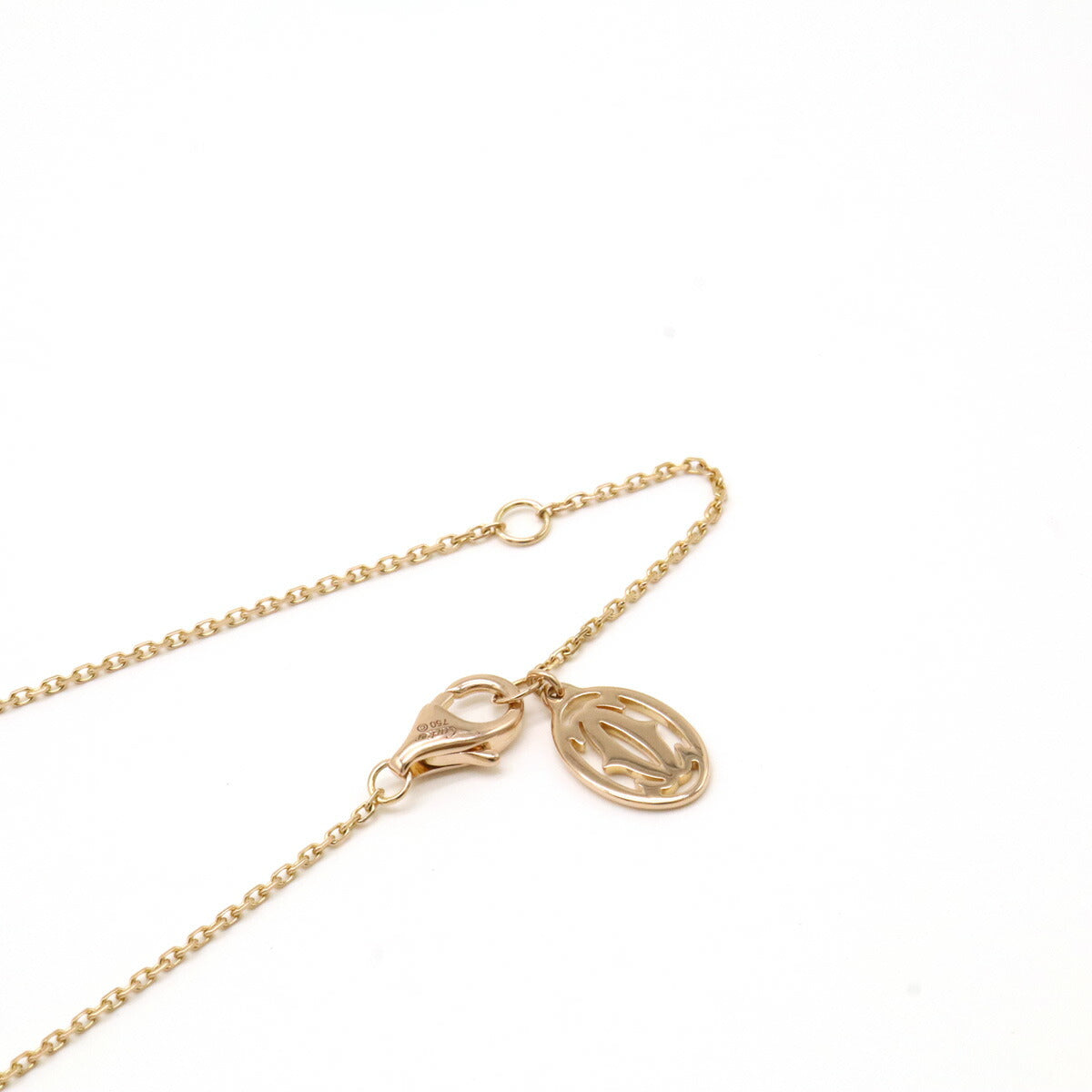 カルティエ シンボル クロス K18PG ダイヤモンド ネックレス