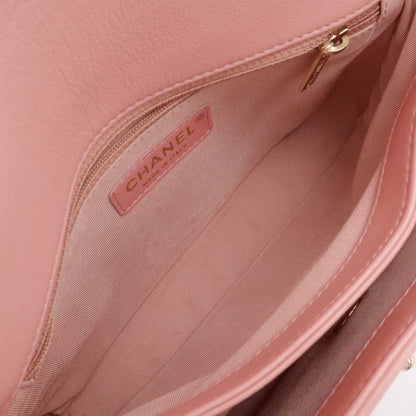 シャネル V ステッチ 2WAY ハンドバッグ レザー