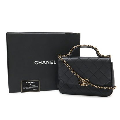 シャネル シャネル19 レザー2wayトップハンドルショルダーバッグ