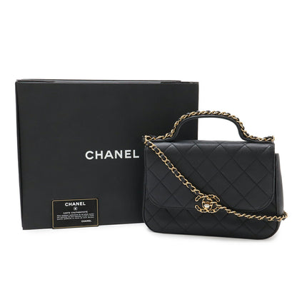シャネル シャネル19 レザー2wayトップハンドルショルダーバッグ