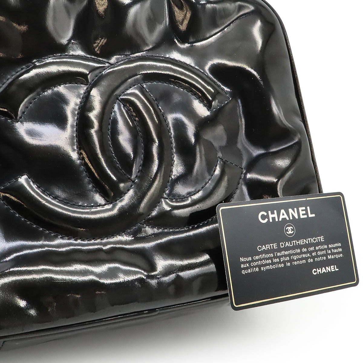 シャネル ココマーク パテント レザー 2way バッグ