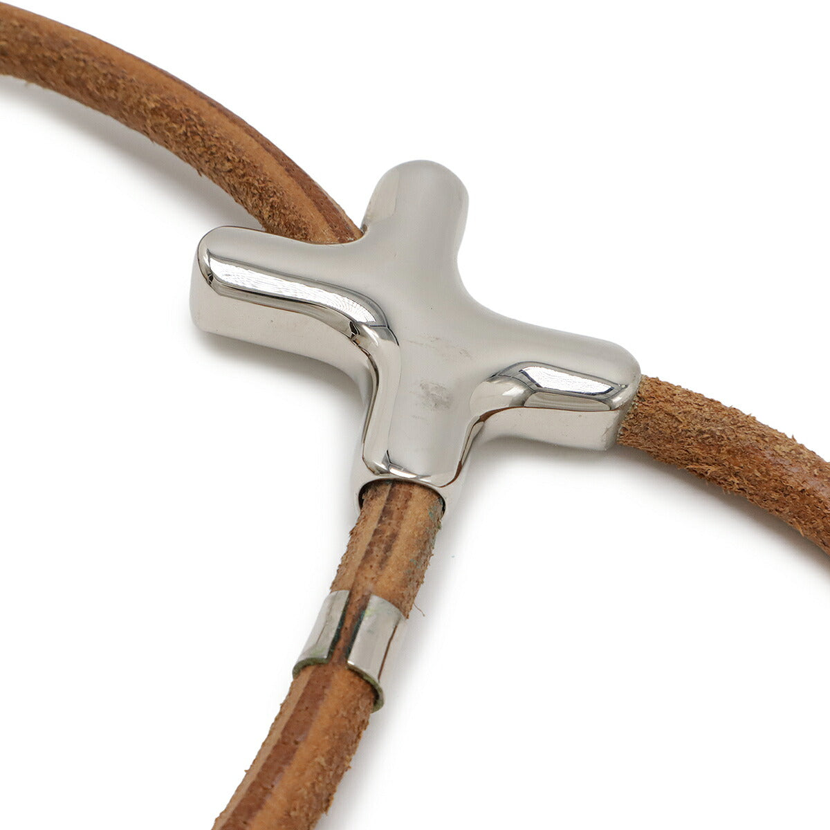 エルメス ヘラクレード レザー メタル ドッグリード カラー 2way