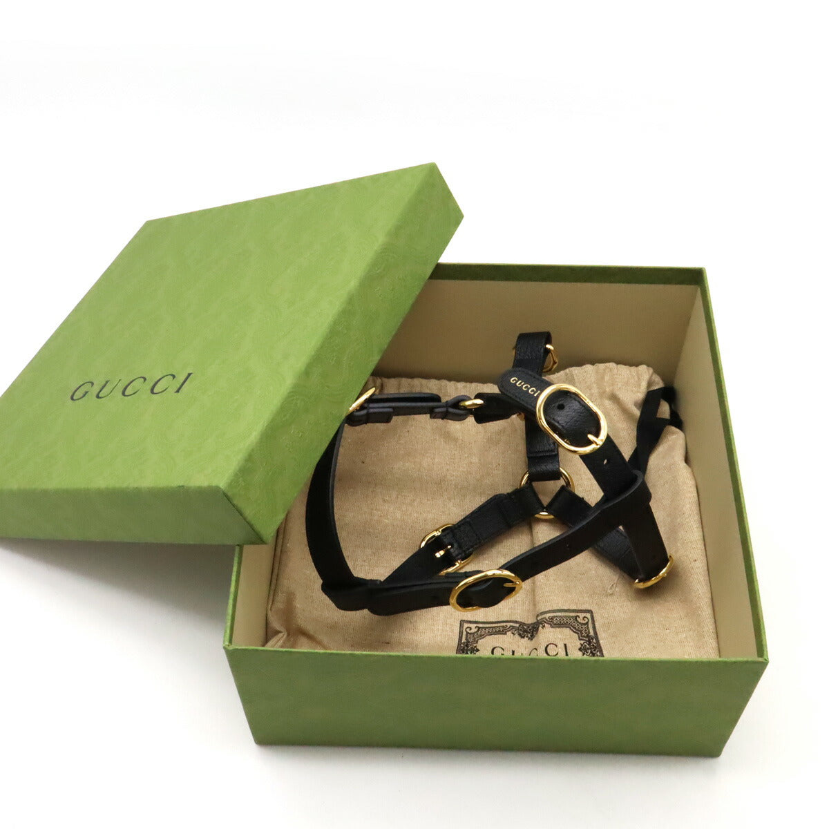 グッチ ペットハーネス レザー