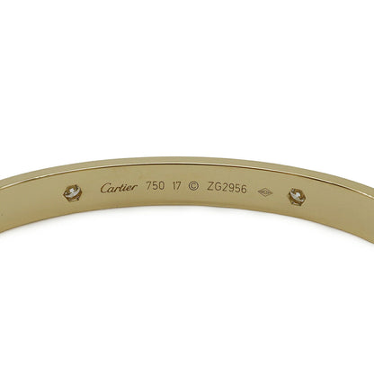 カルティエ LOVE Au750 ダイヤモンド ブレスレット 17号