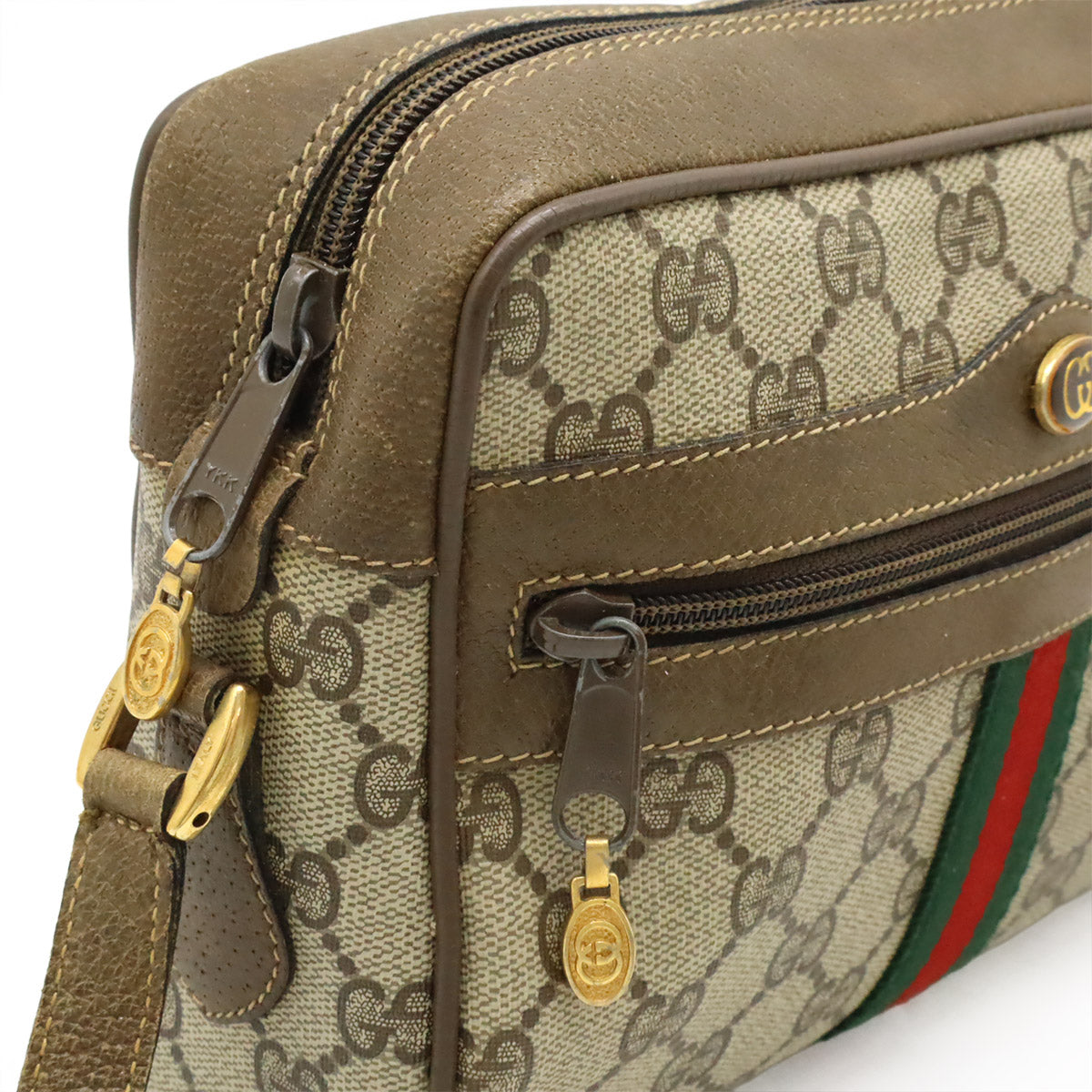 グッチ PVC レザー ショルダー バッグ