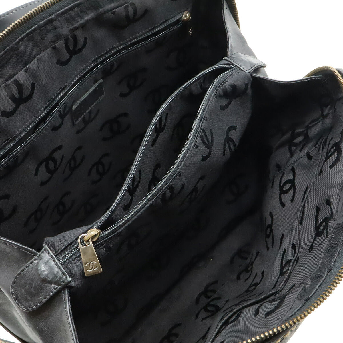 シャネル ワイルドステッチ レザー トートバッグ