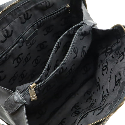 シャネル ワイルドステッチ レザー トートバッグ