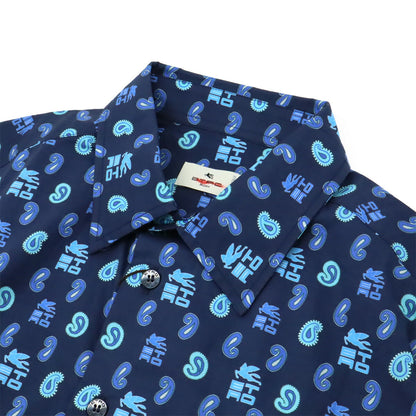 エトロ コットン ポリウレタンシャツ
