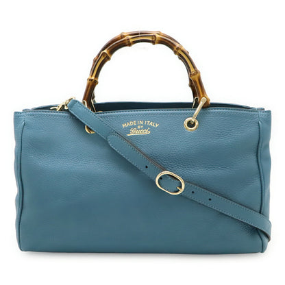 グッチ バンブー ショッパー レザー 2way バッグ