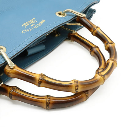 グッチ バンブー ショッパー レザー 2way バッグ