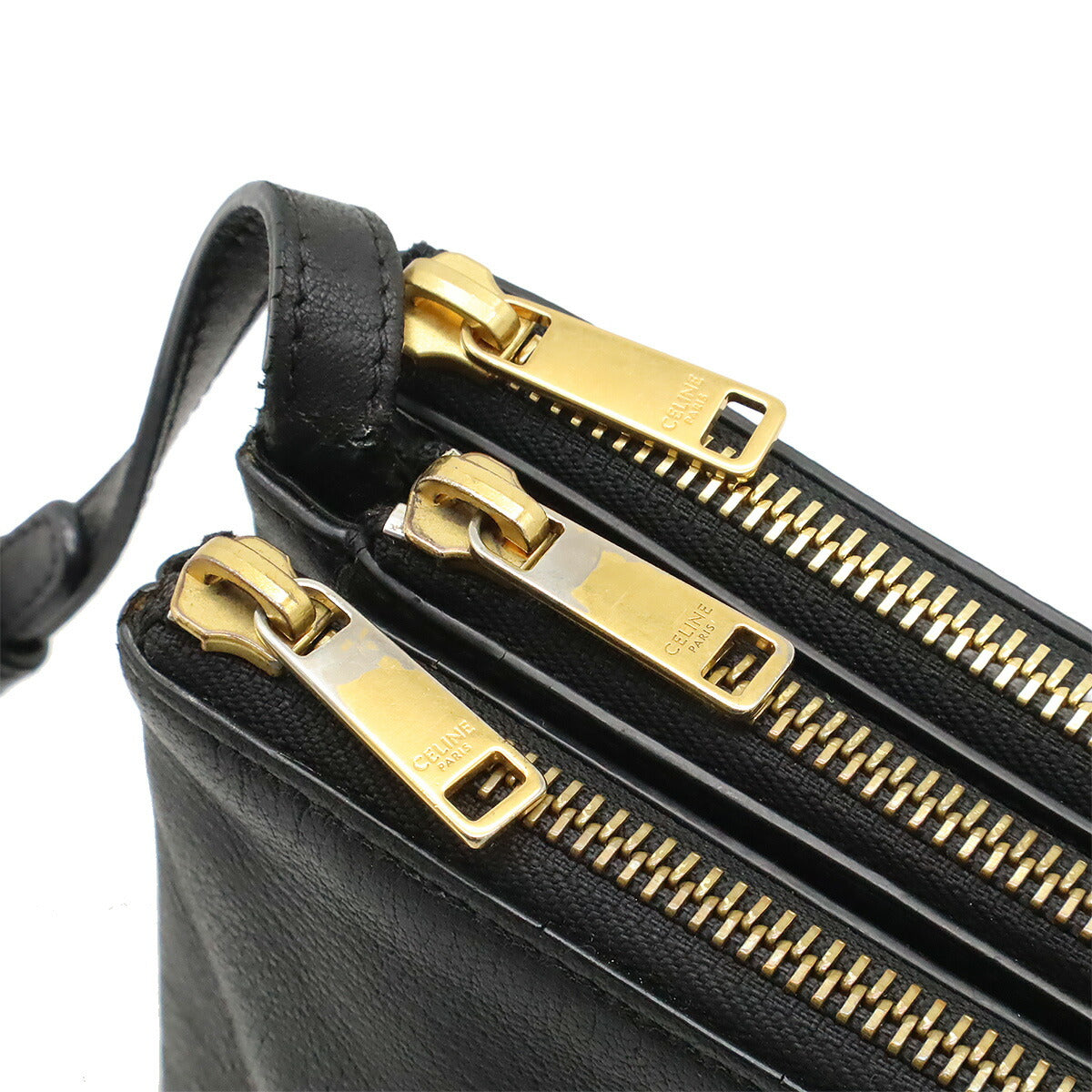 セリーヌ トリオ カーフスキン ショルダーバッグ