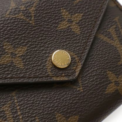 ルイヴィトン ポルトフォイユヴィクトリーヌ モノグラム 三つ折り財布