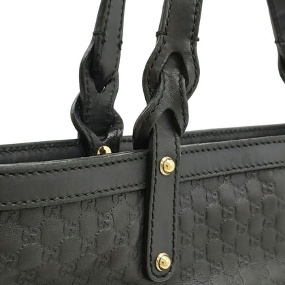グッチ マイクログッチシマ レザー トートバッグ
