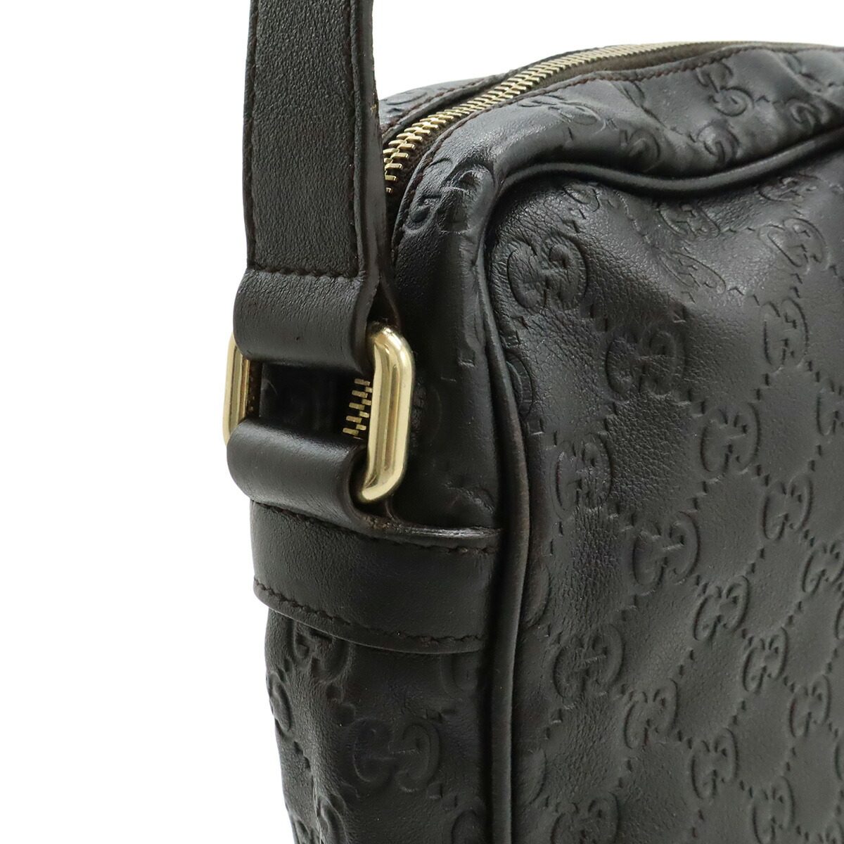 グッチ グッチシマ レザーショルダーバッグ
