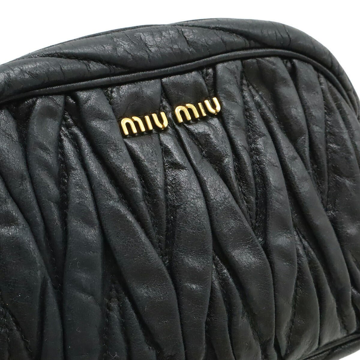 ミュウミュウ マテラッセ レザー2wayショルダーバッグ