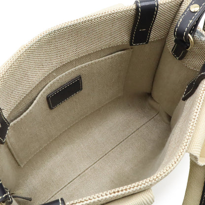 クロエ ウッディ キャンバス レザー 2wayバッグ