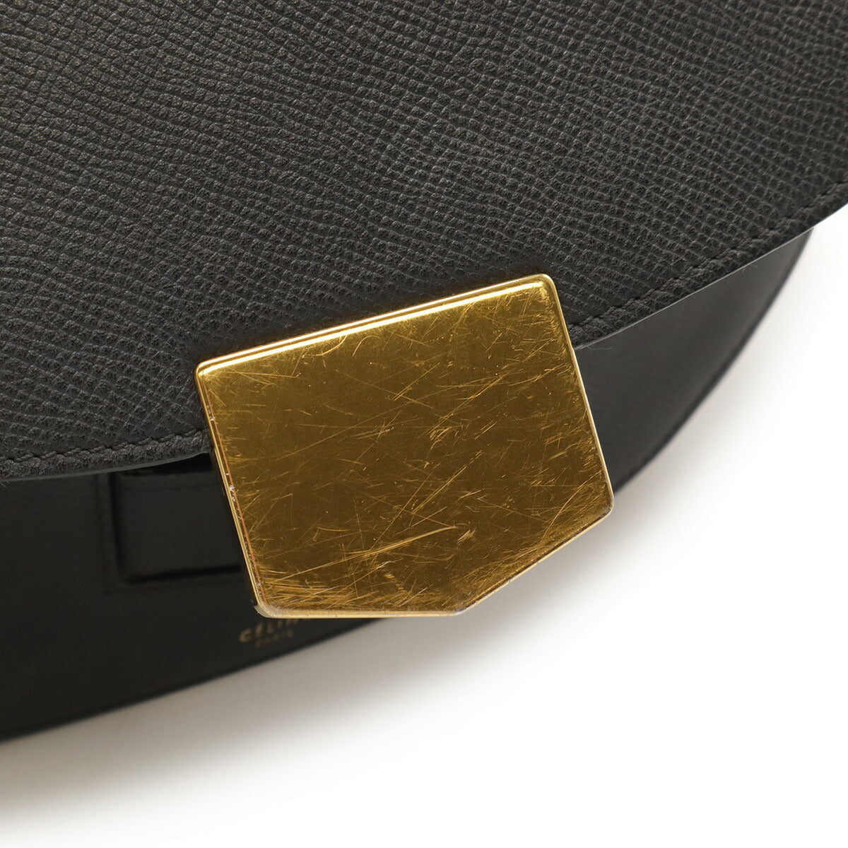 セリーヌ トロッター レザー ショルダーバッグ