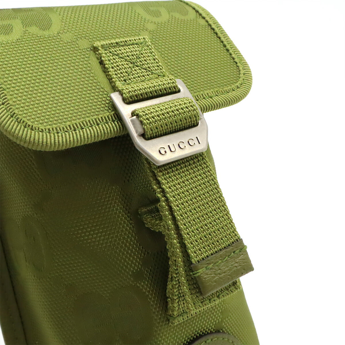 グッチ Off The Grid ナイロンキャンバス レザー ショルダーバッグ
