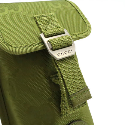 グッチ Off The Grid ナイロンキャンバス レザー ショルダーバッグ