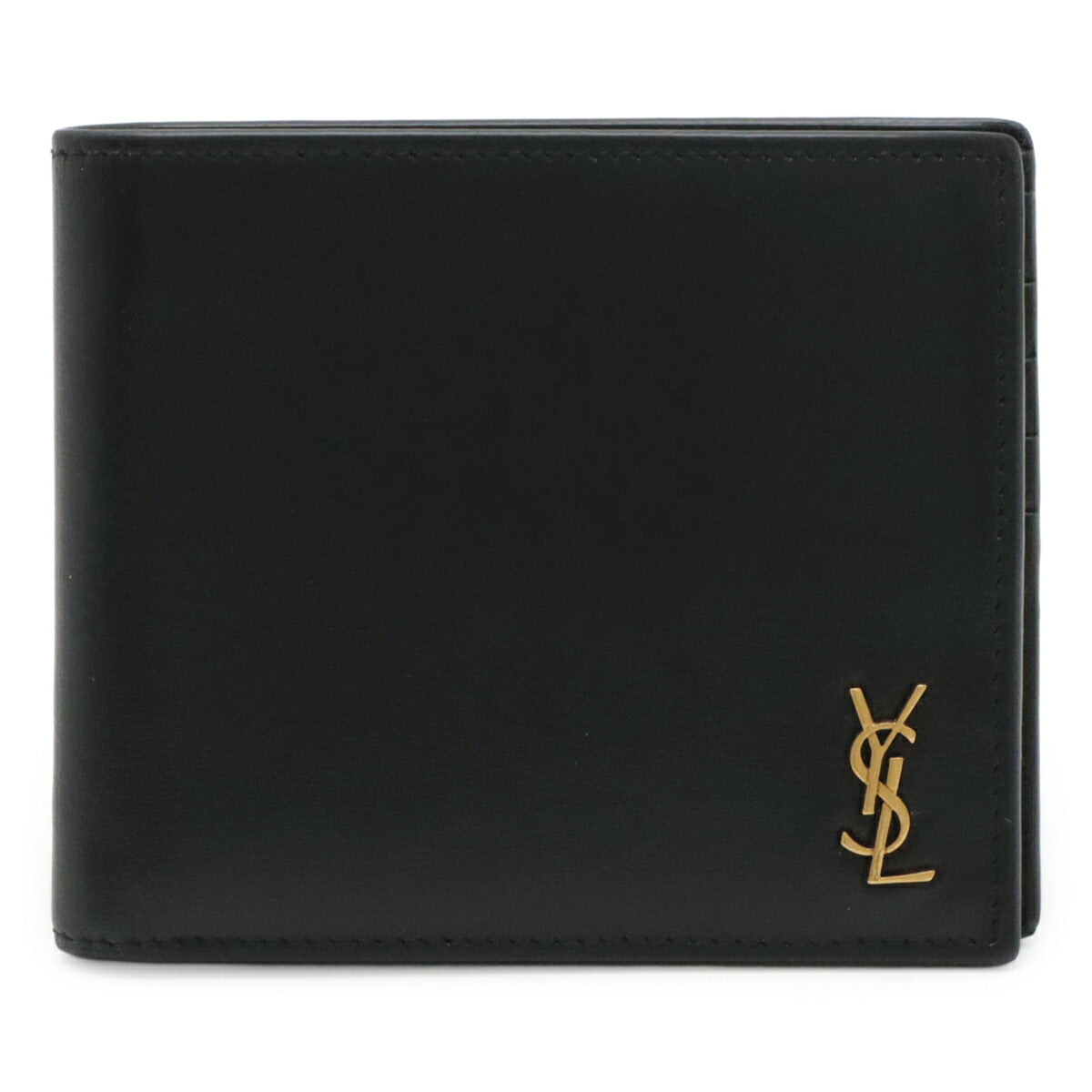 イヴサンローラン レザー二つ折り財布