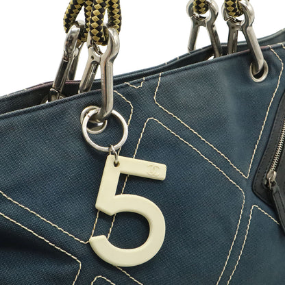シャネル No.5 キャンバス レザー トートバッグ