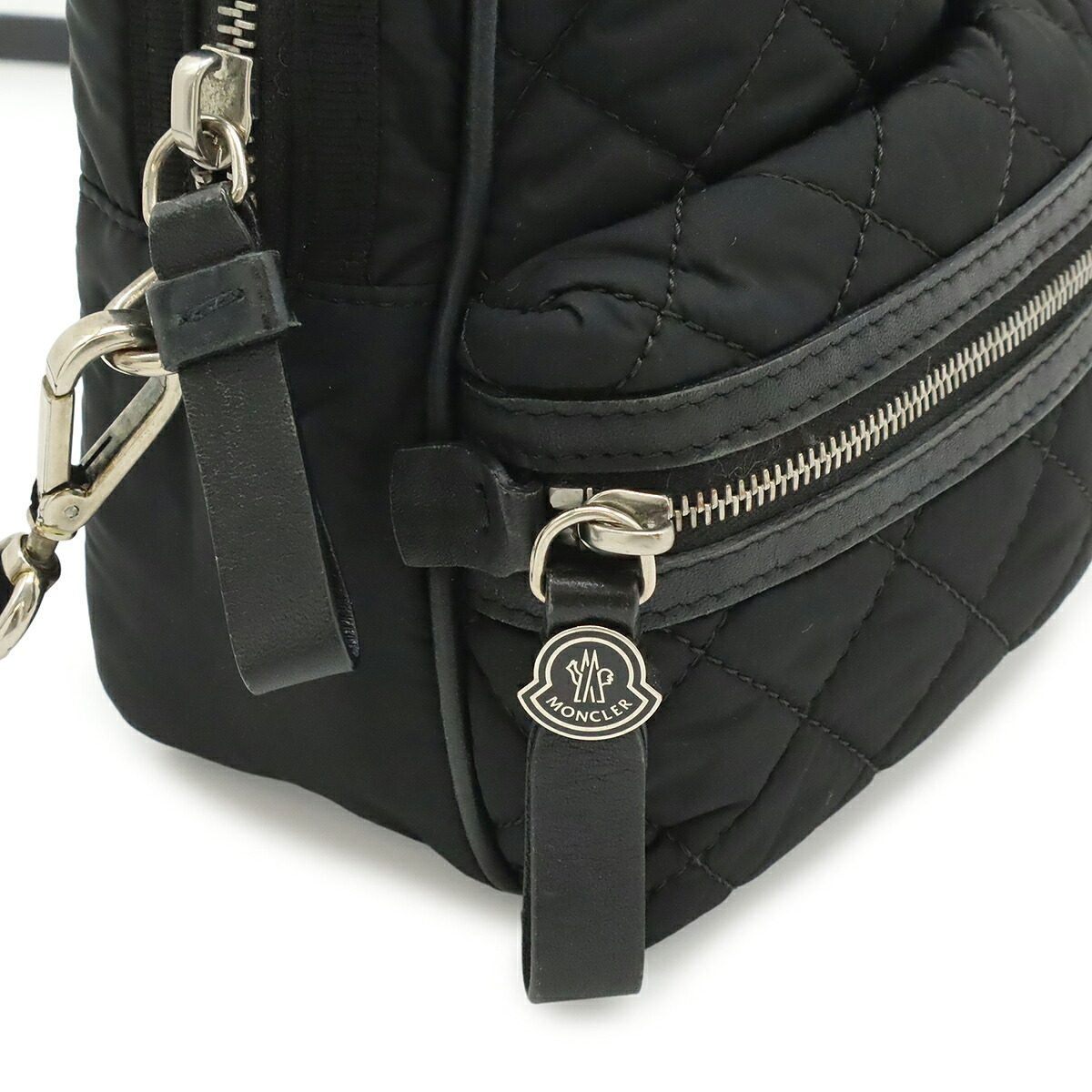 モンクレール KILIA SMALL ナイロン レザー2wayショルダーバッグ