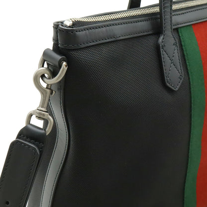 グッチ ウェブ ナイロンキャンバス 2wayトートバッグ
