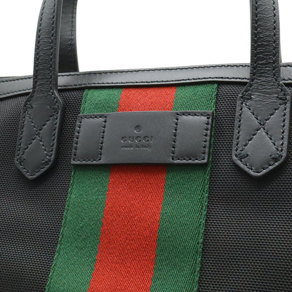 グッチ ウェブ ナイロンキャンバス 2wayトートバッグ
