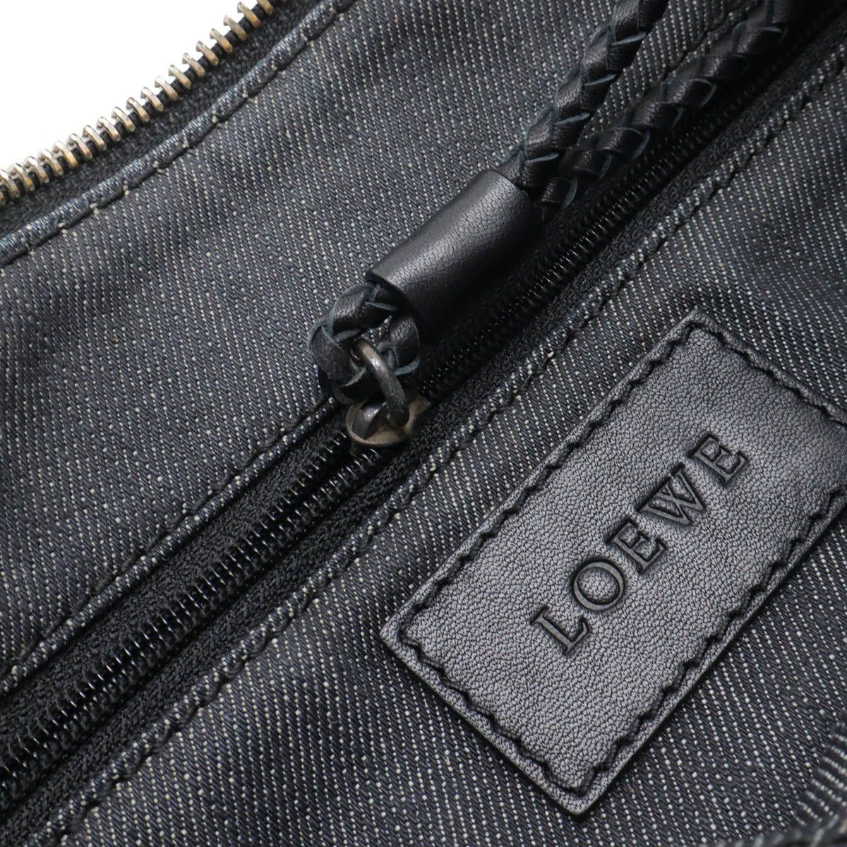 ロエベ デニム レザー トートバッグ