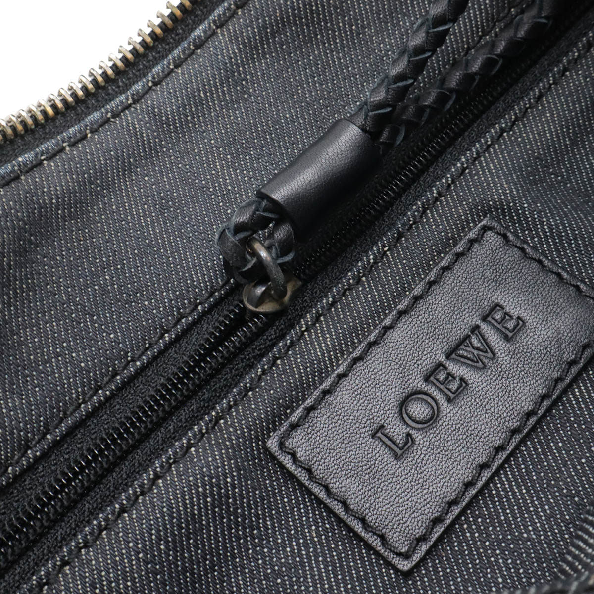ロエベ デニム レザー トートバッグ