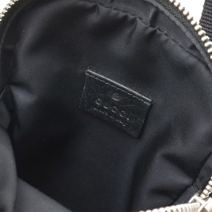 グッチ オフザグリッド ナイロンキャンバス レザー ショルダーバッグ
