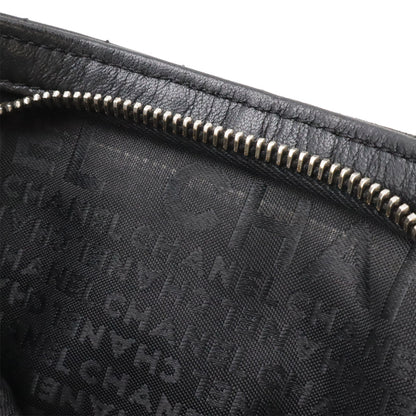 シャネル カメリア No5 レザー ショルダーバッグ