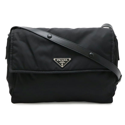 プラダ Re-Nylon レザーショルダーバッグ
