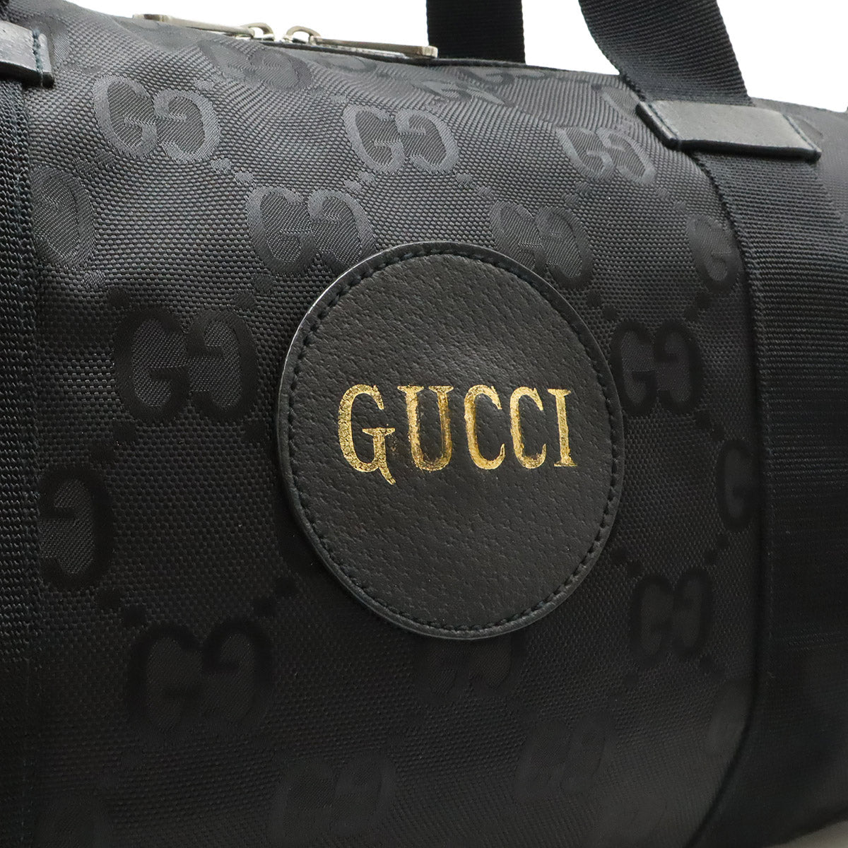 グッチ オフザグリッド ナイロンキャンバスボストンバッグ