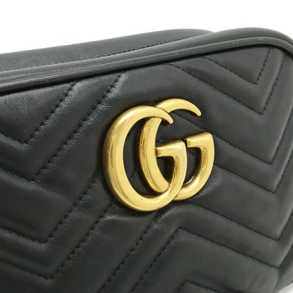 グッチ GGマーモント レザーショルダーバッグ