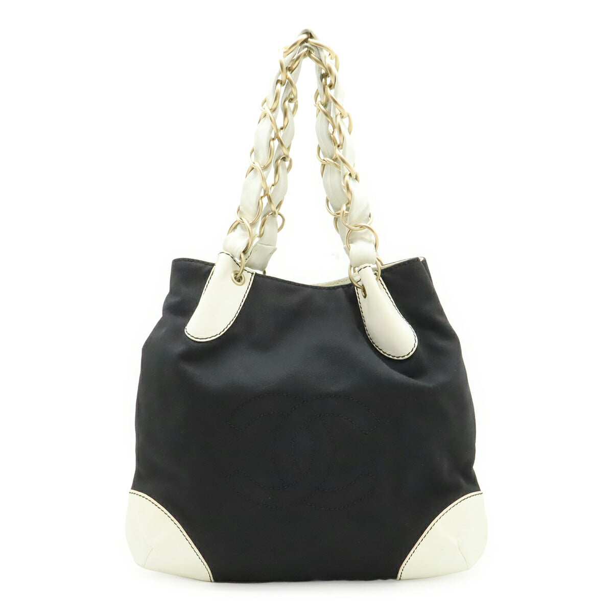 シャネル キャンバス レザー2wayバッグ