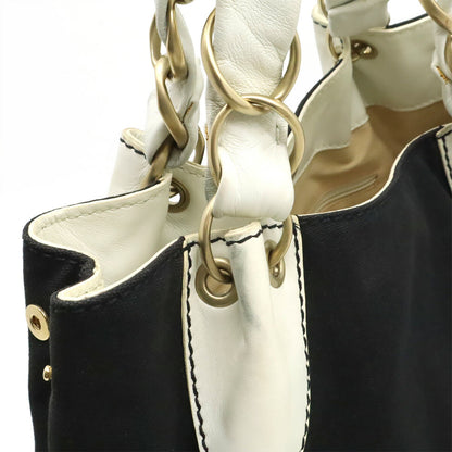 シャネル キャンバス レザー2wayバッグ