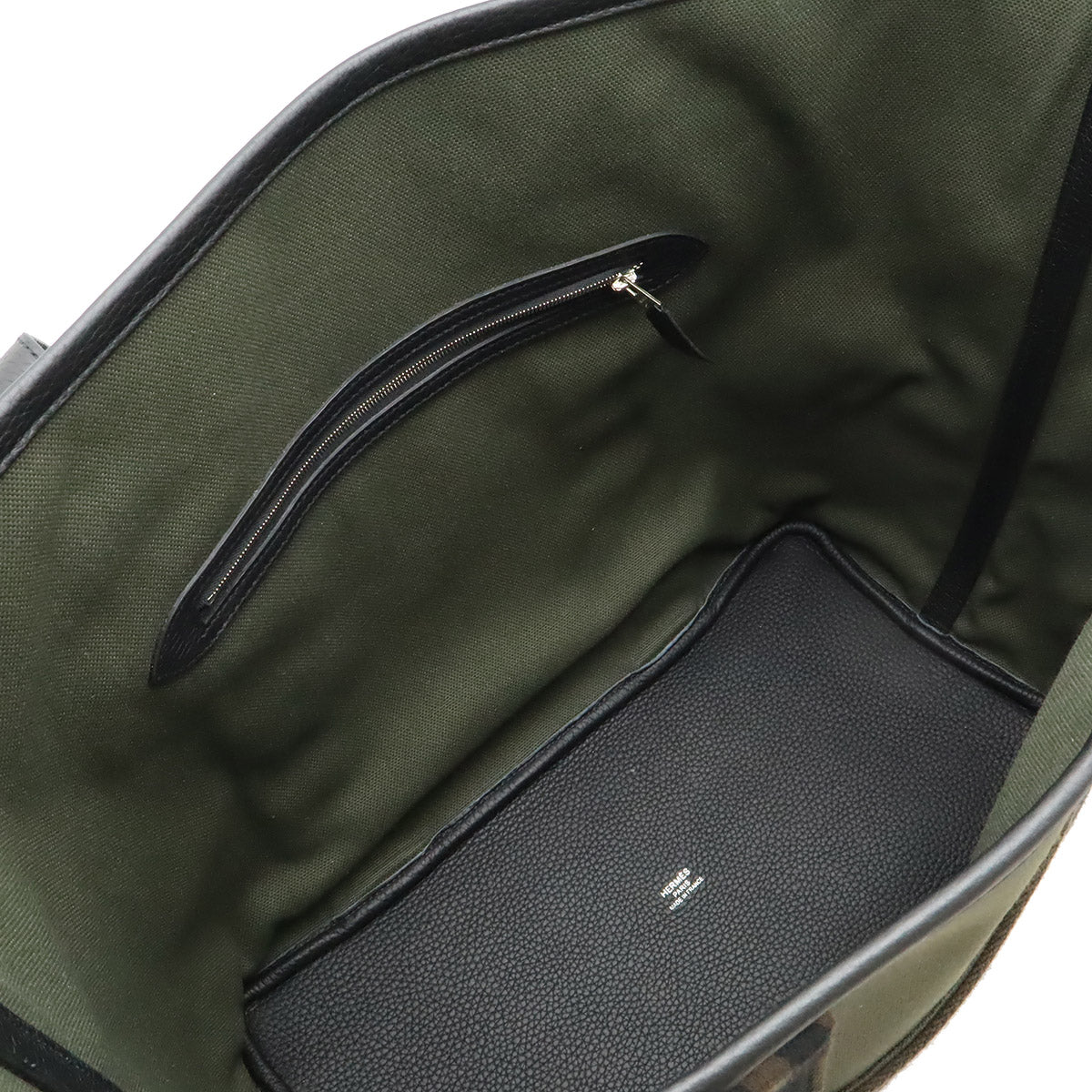 エルメス ピュールサングル35 トワルミリタリー トートバッグ