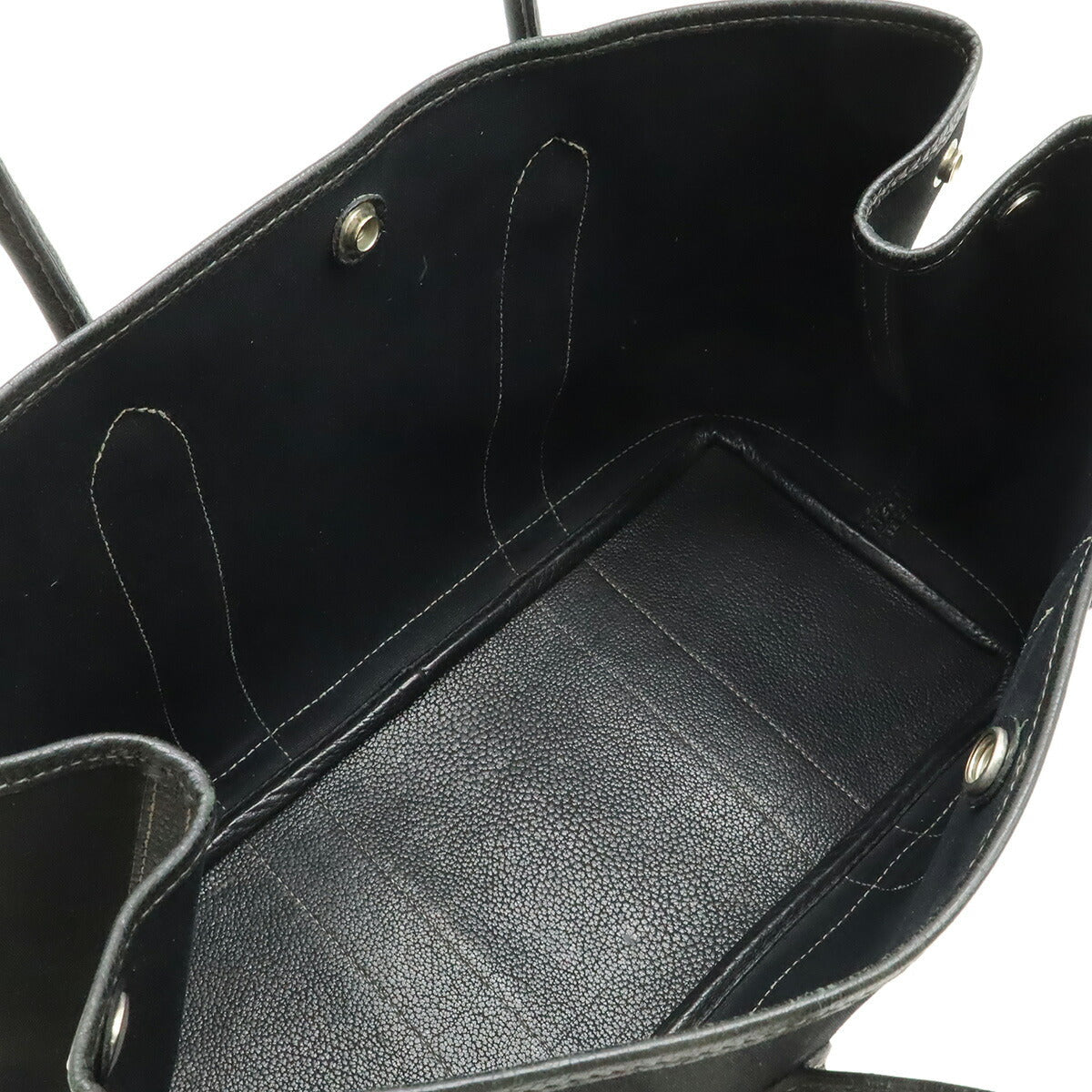 エルメス ガーデンパーティPM トワルオフィシエ レザー トートバッグ