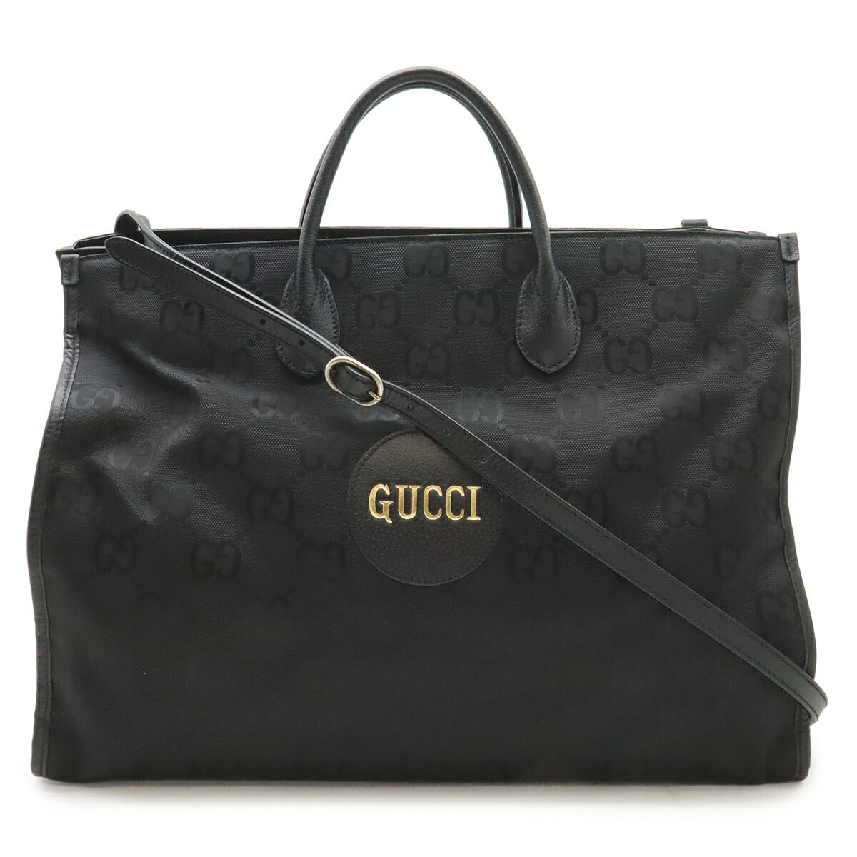 グッチ オフザグリッド ナイロンキャンバス レザー2wayバッグ