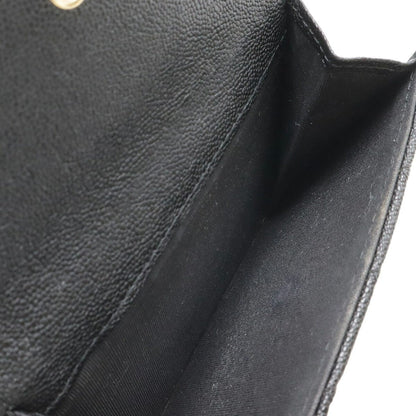 シャネル ボーイシャネル キャビアスキン三つ折り財布