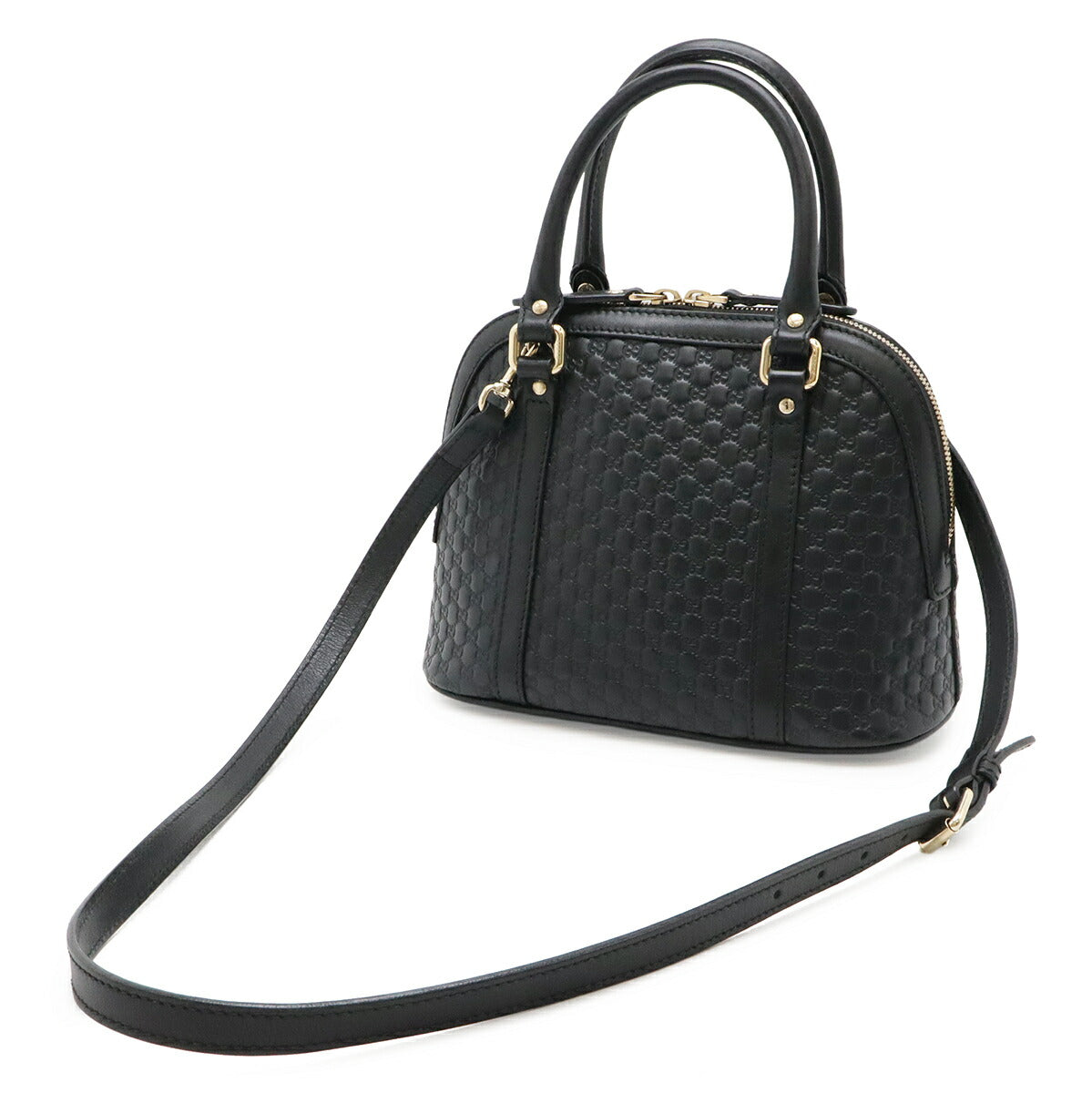 グッチ マイクログッチシマ レザー2WAYバッグ
