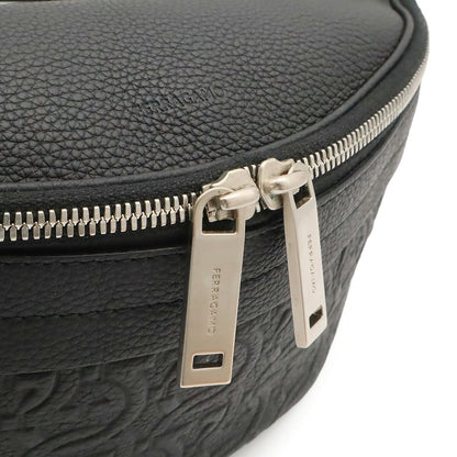 サルヴァトーレ フェラガモ ガンチーニ レザーウエストバッグ