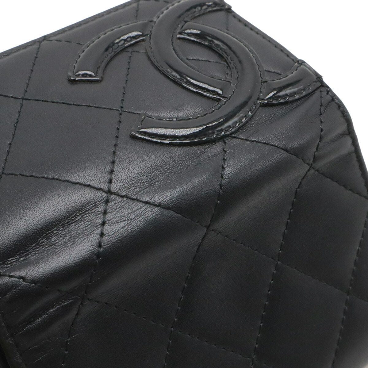 シャネル カンボンライン カーフスキン カードケース