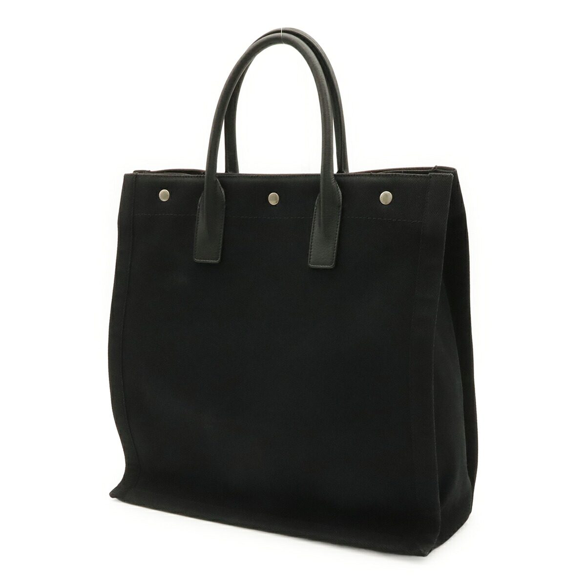 イヴサンローラン リヴゴーシュ キャンバス レザー トートバッグ