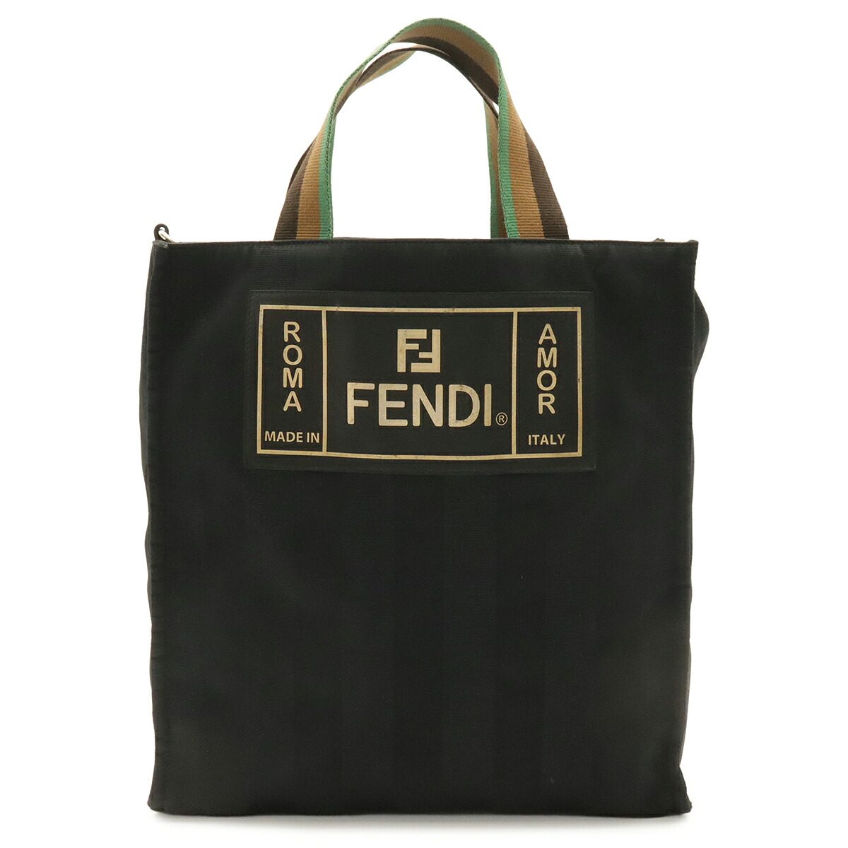 フェンディ ペカン ナイロントートバッグ