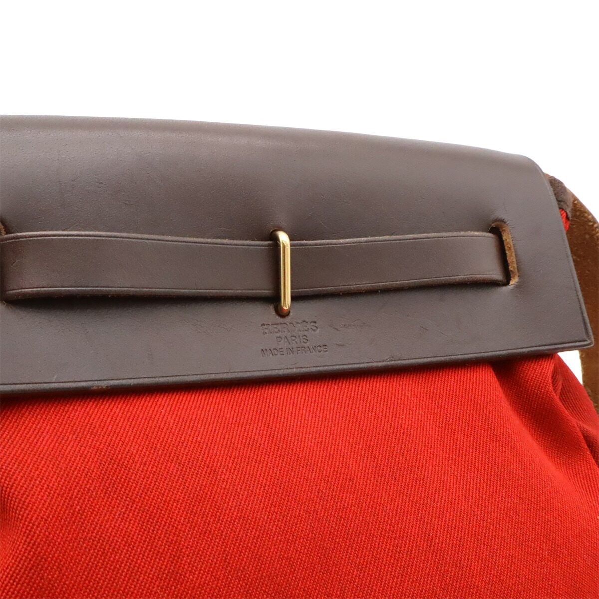 エルメス エールバッグTPM キャンバス レザー ショルダーバッグ