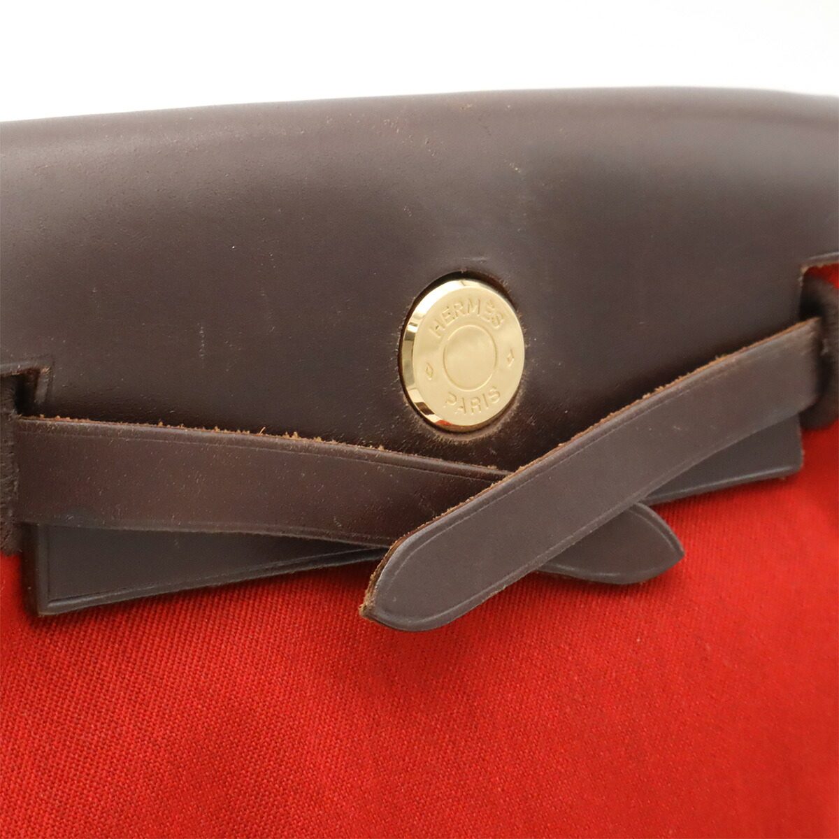 エルメス エールバッグTPM キャンバス レザー ショルダーバッグ