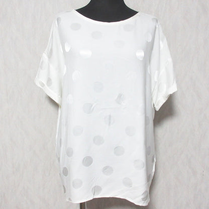 イブルース ドット柄ショートスリーブカットソー